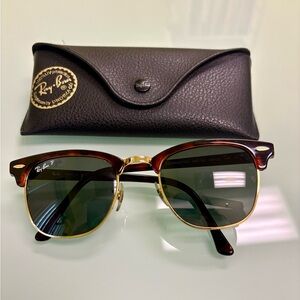 Ray-Ban Tortoise and Gold Sunglasses